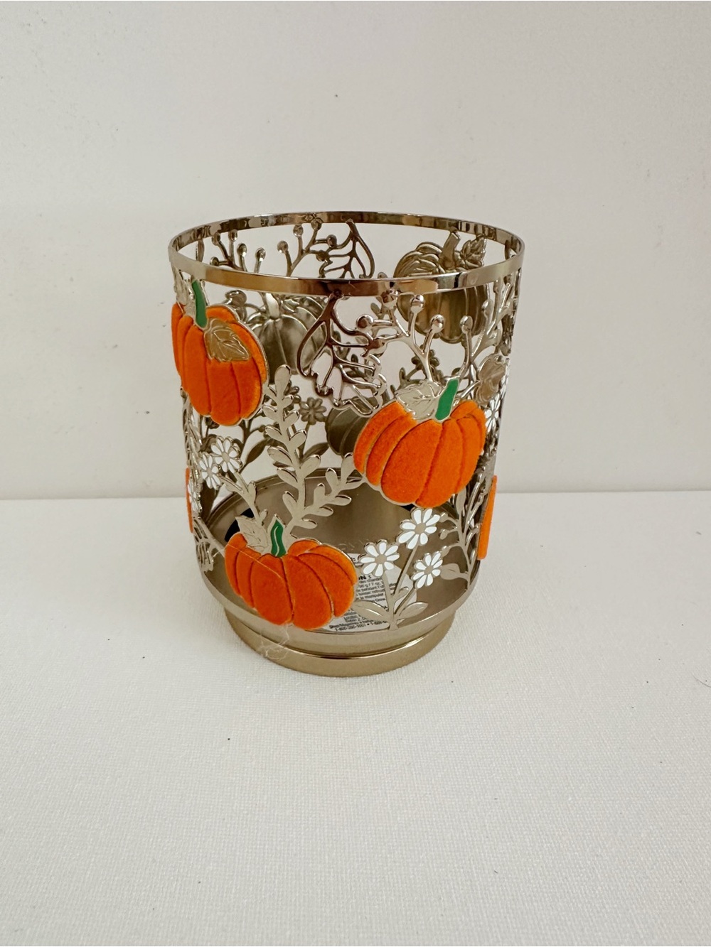 Bath & Body Works Pumpkin Fall Single Wick Candle Holder